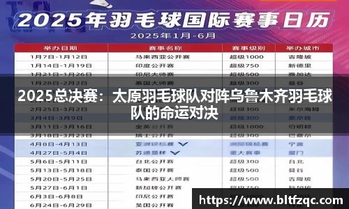 2025总决赛：太原羽毛球队对阵乌鲁木齐羽毛球队的命运对决